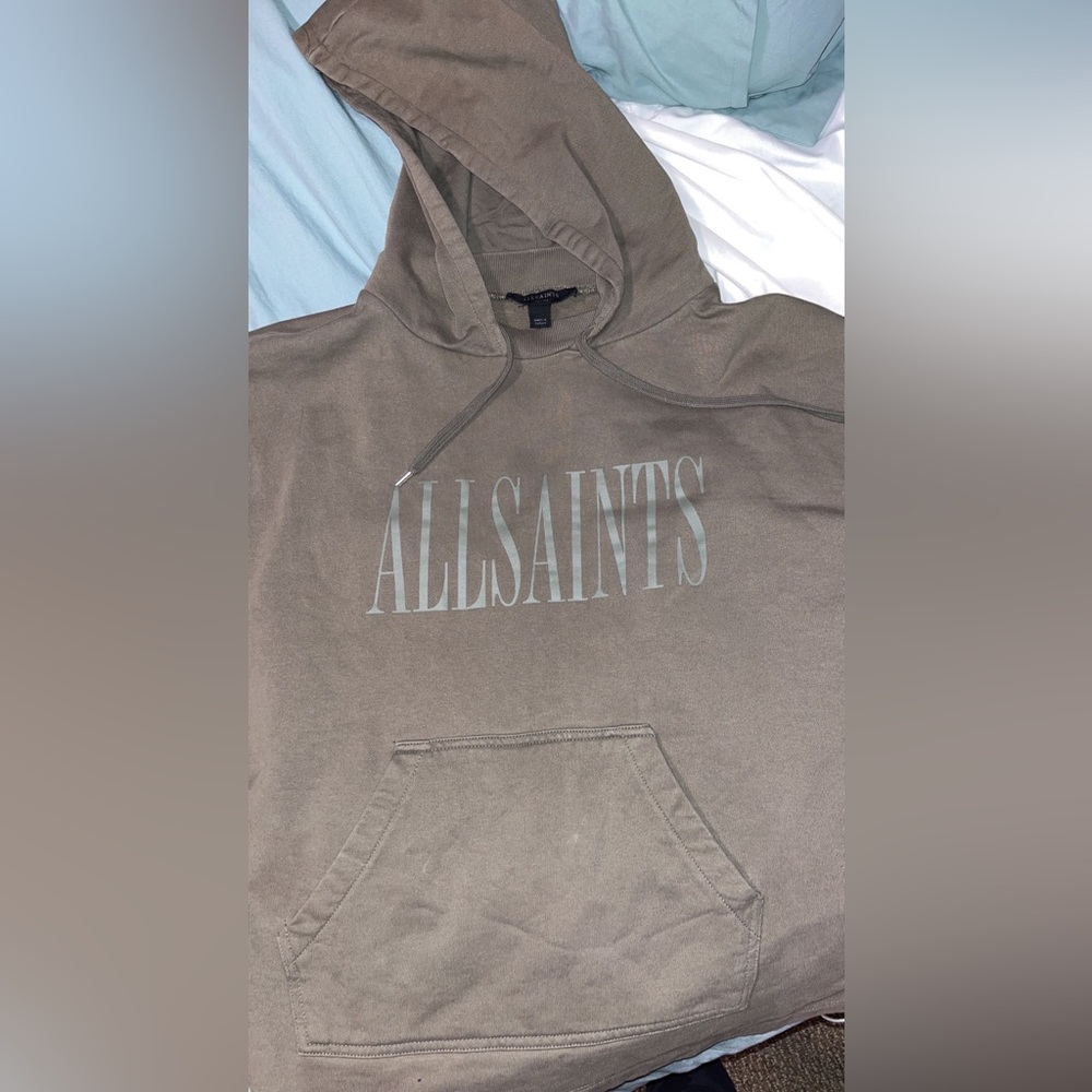 All saints greenish brownish hoodie